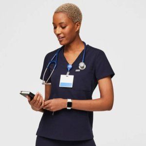 FIGS scrub top navy medium, Catarina One-Pocket